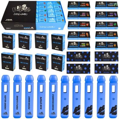 Besos 2ml Empty Disposable Vape Pen - Vibrant Blue Edition